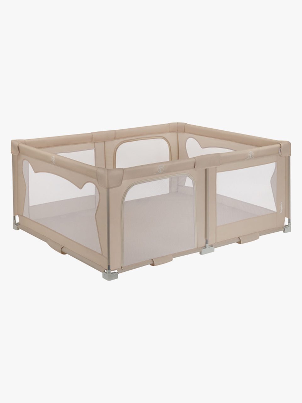 Lionelo Florence lekhage i beige med stötsäkra kanter